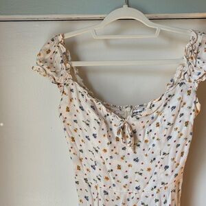 Reformation Pacy Dress Floral Puff Sleeve Dress Size 6